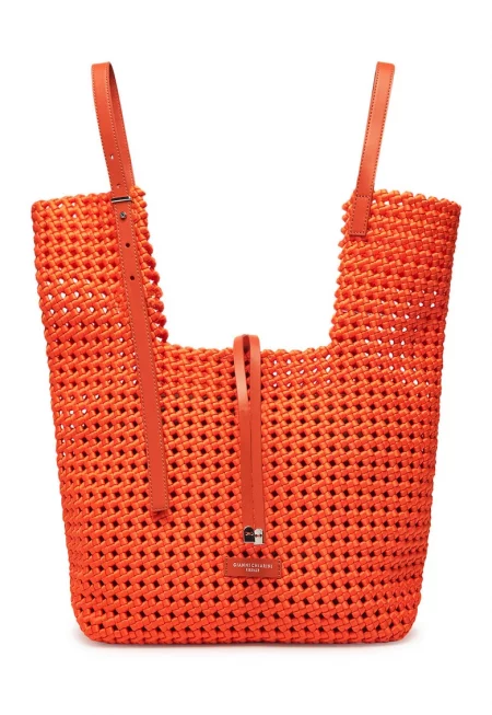 Дамска чанта  BS 11568 WVNG - Естествена кожа - Корал - Корал