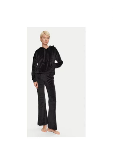 Дамска пижама -  304529641 - Полиестер - Черен