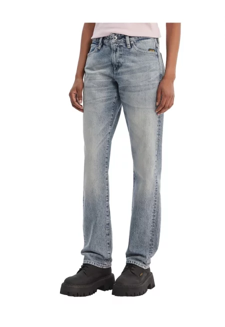Дамски дънки - G-Star Raw - втален модел - син - памук