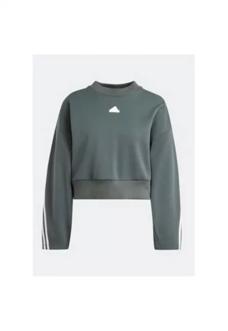 Дамски суитшърт  Памук/Рециклиран полиестер - Зелен - Зелен