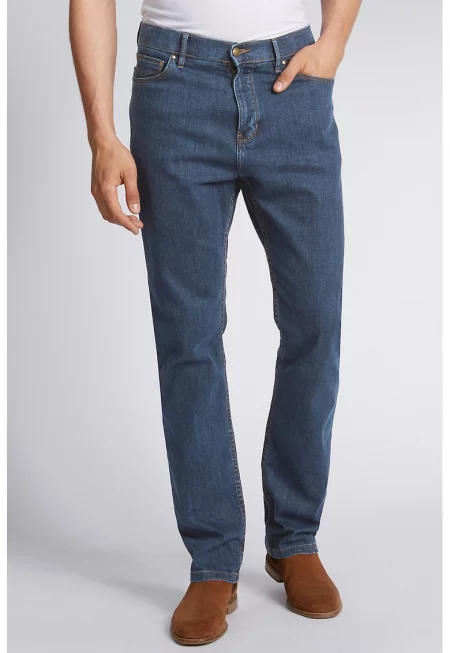 Дънки със стандартна кройка - Тъмносин