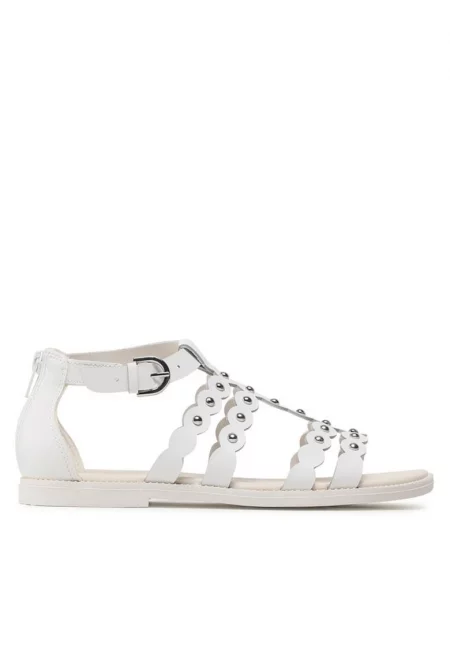 Детски сандали  301655657 - Екокожа/Текстил - Бели