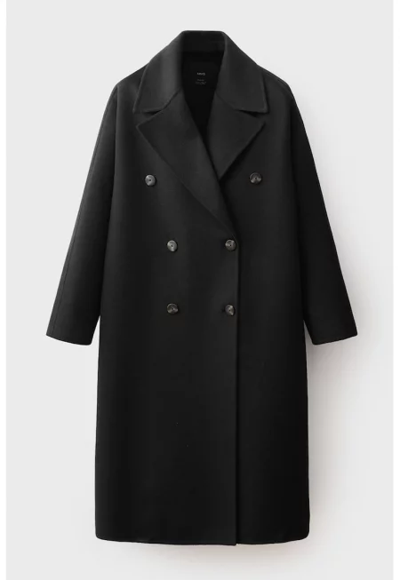 Двуредно палто с вълна