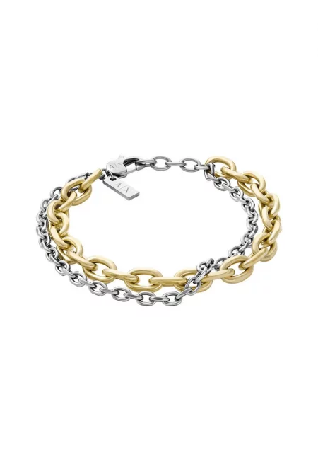 Двуредова гривна - Златист/Сребрист