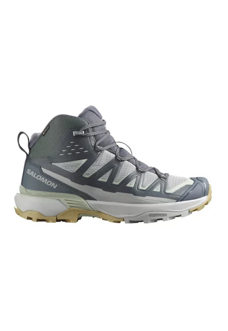 Хайкинг боти X Ultra 360 Edge Gore-Tex до глезена - Зелен/Светло сив/Въглен сиво