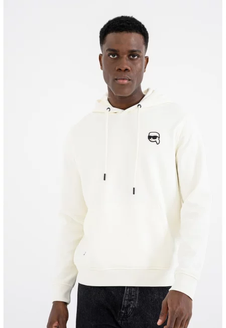 Худи с джоб кенгуру - Крем