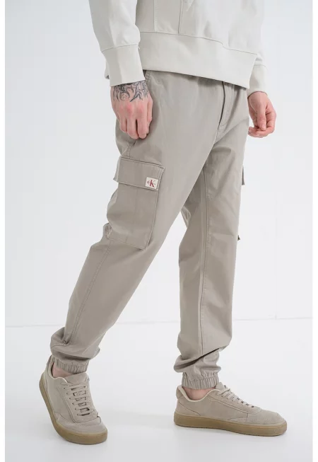 Карго панталон с памук с еластична талия