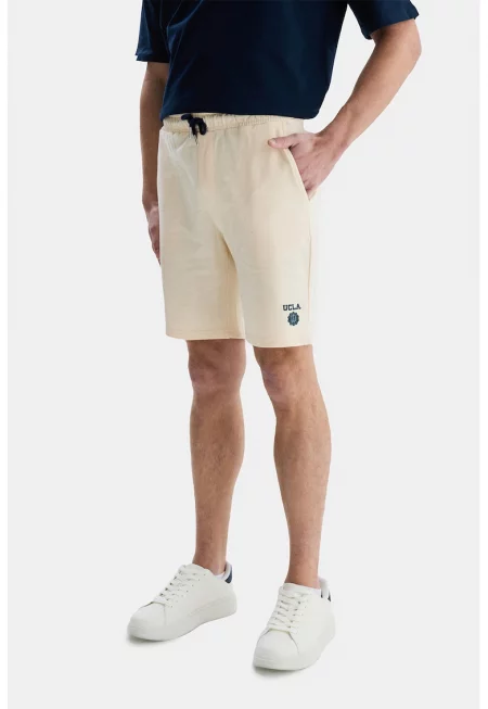 Къс спортен панталон Fowler със странични джобове - Слонова кост