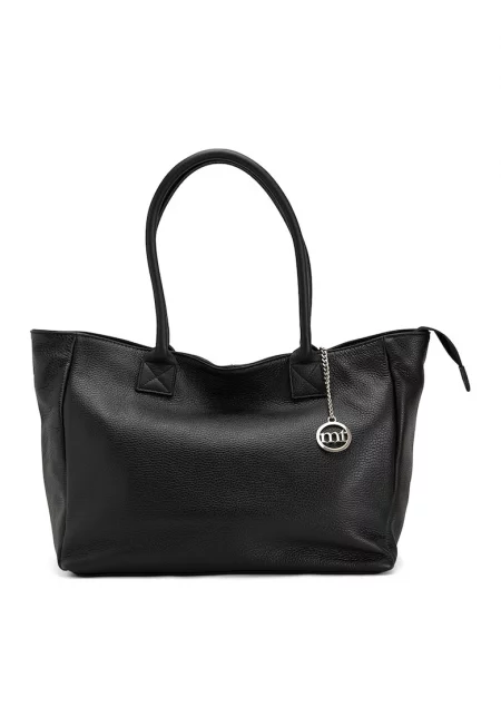 Кожена чанта Zuara - Черен