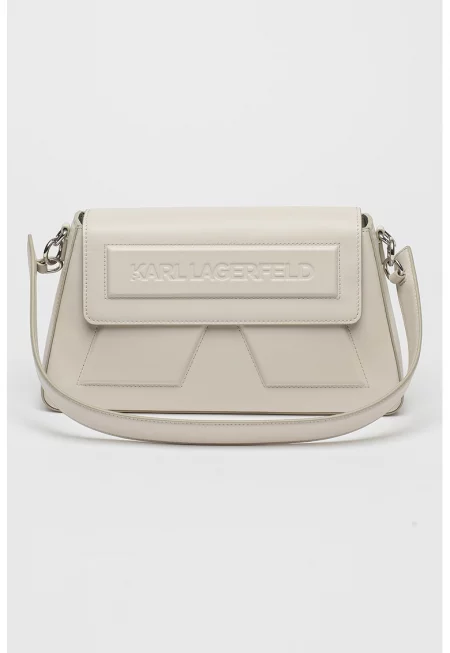 Кожена ръчна чанта Ikon - Бежов