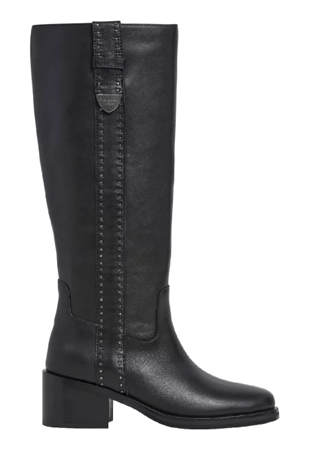 Кожени ботуши - Черен