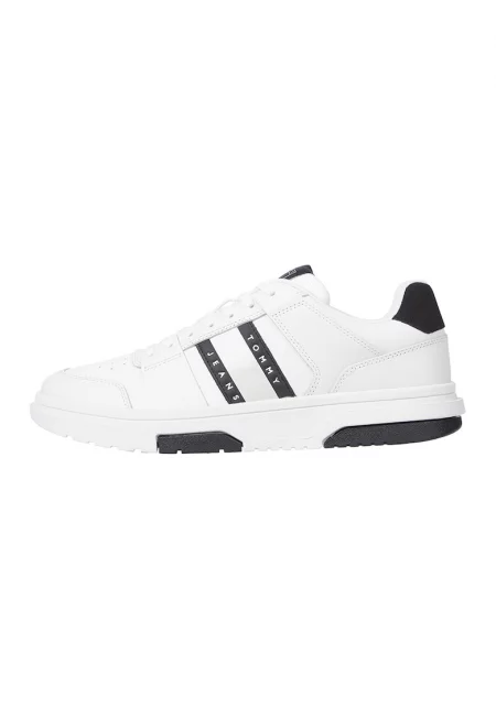 Кожени спортни обувки - Бял/Черен