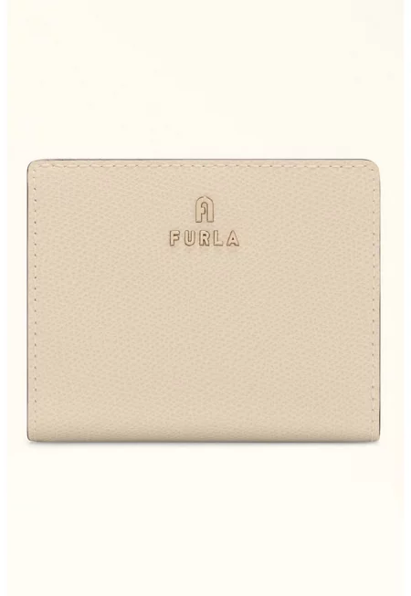 Кожено малко портмоне Camelia с метално лого