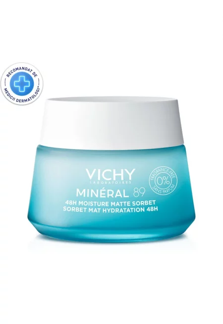 Крем с хидратиращ и матиращ ефект  Mineral 89 Sorbet non-greasy 48 H - Без аромат - 50 мл