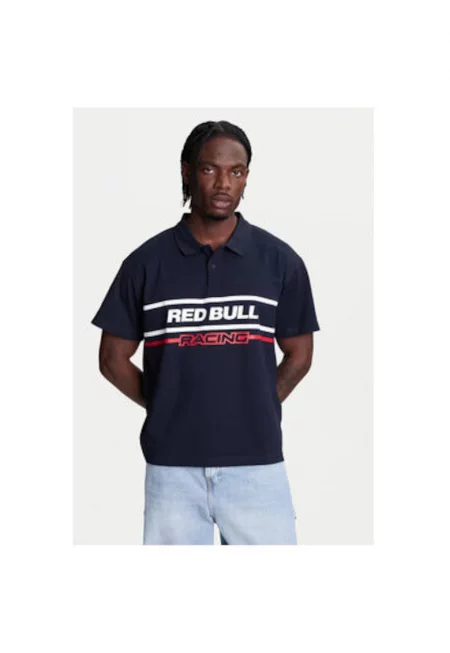 Мъжка поло риза  RM540017 - Памучен - Тъмносин - Тъмносин