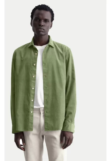 Мъжка риза - Marc O'Polo - 304174063 - Памук - Зелен - Зелен