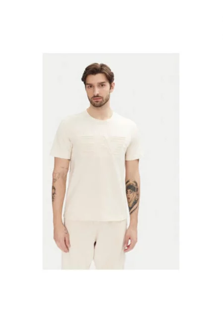 Мъжка тениска  Emporio Armani - 7M000149 AF14772 - Памук - 3XL INTL - Екрю