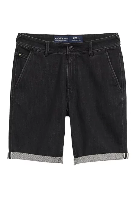 Мъжки дънкови шорти  1044986 - Памук - Черен