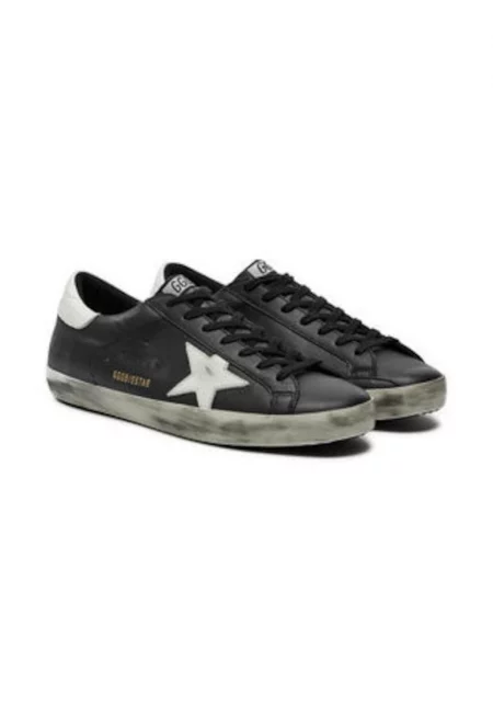 Мъжки кецове -  Super-Star Classic With List - естествена кожа - черен -