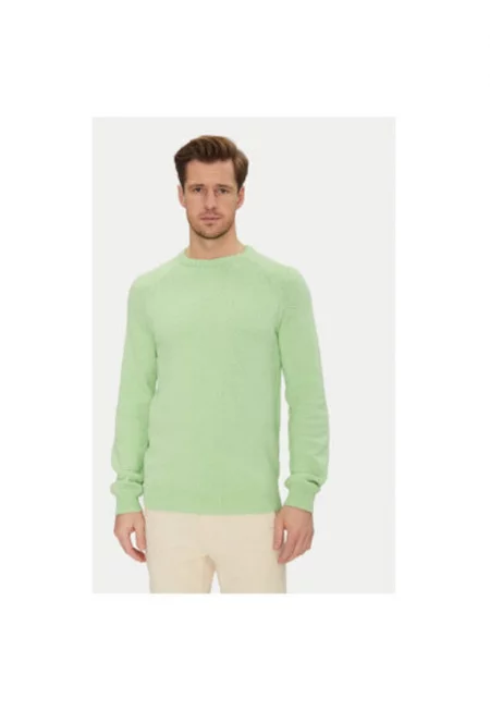 Мъжки пуловер  20717701 - памук - зелен - Зелен