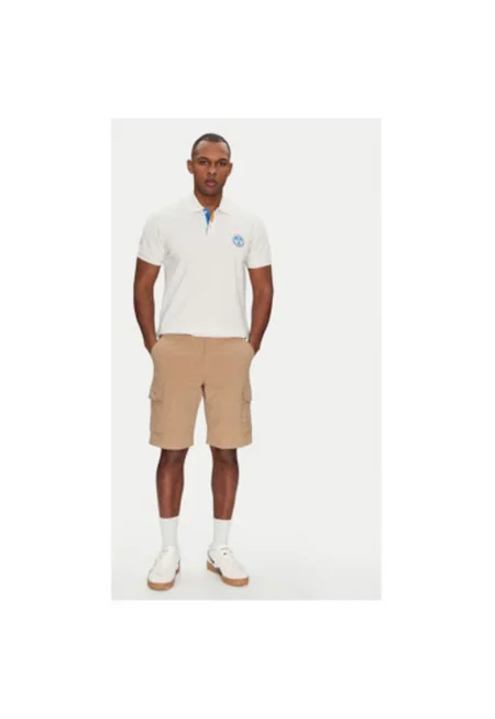 Мъжки шорти  NP0A4HOSN1Q1 - памук - бежов - Бежов