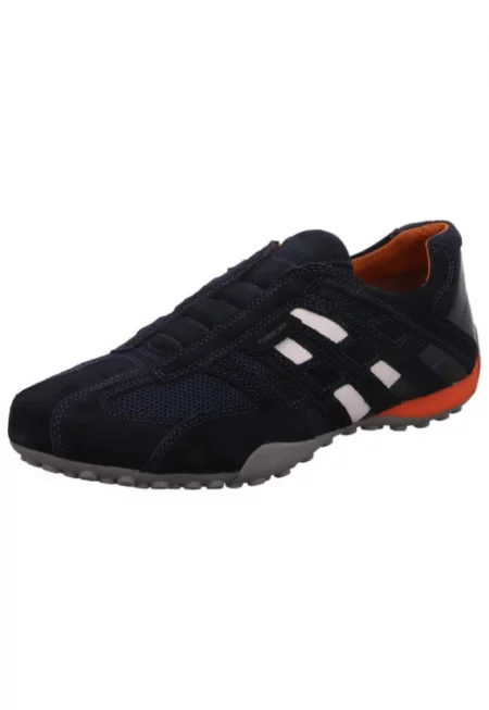 Мъжки спортни обувки  Snake - Кожени - Тъмно сини