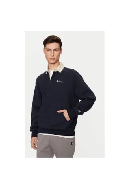 Мъжки суитшърт -  304700538 - Памук - Син - Син