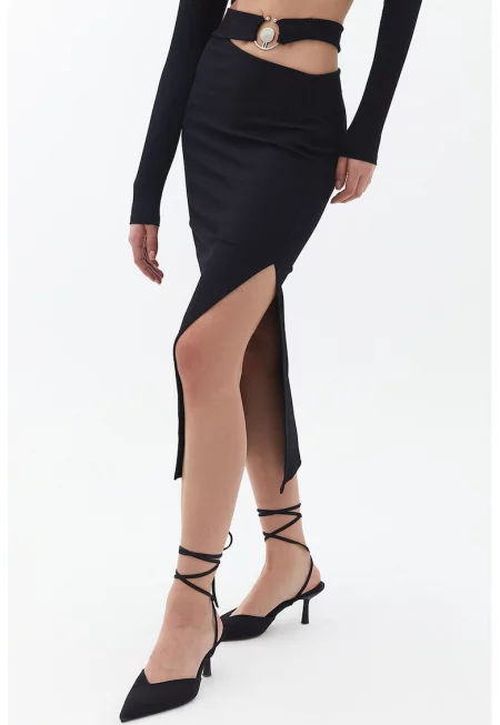 Миди пола - Черен