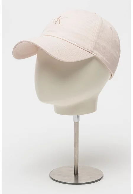 Памучна бейзболна шапка с бродирано лого