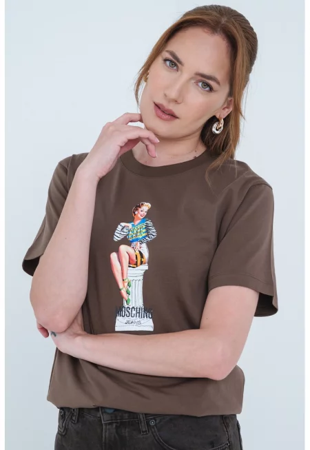 Памучна тениска с графика