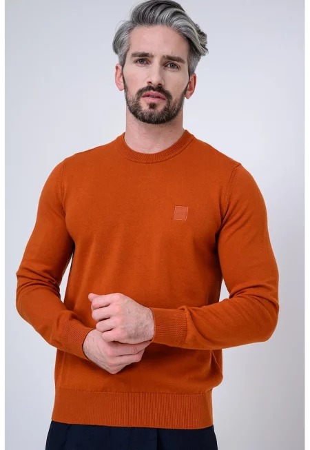 Пуловер Kanovano с памук и кашмир - Персийски портокал