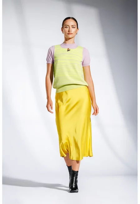 Пуловер Serenata с мерино - Жълт