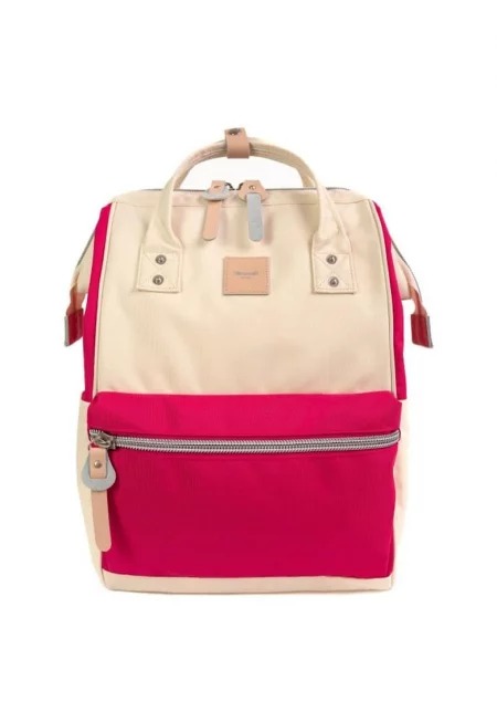 Раница  № 36 Candy M - 15л - бежов - червен - 28x40см