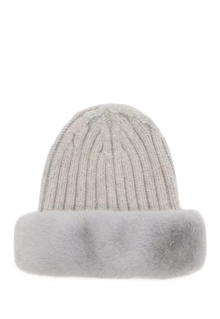 Рипсена шапка с еко пух
