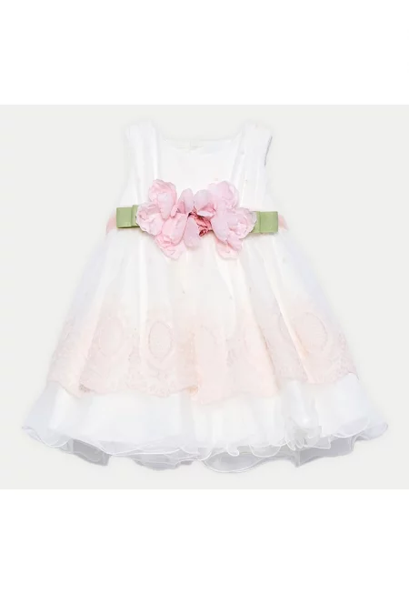 Рокля за момиче Abel Lula - 5004 - Полиестер - Екрю
