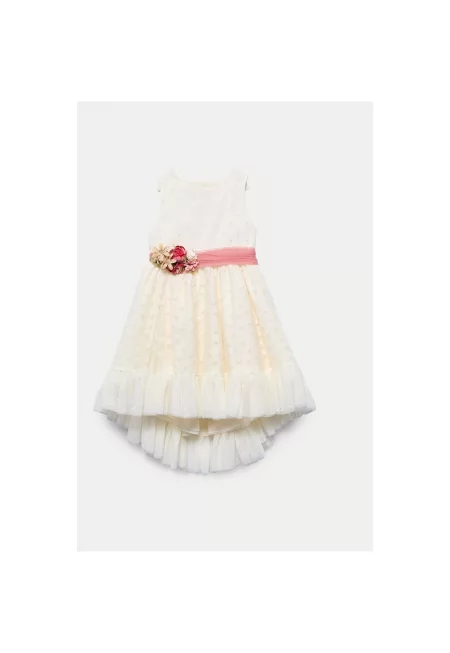 Рокля за момиче Abel Lula - 5047 - Полиестер/Памук - 14 - Екрю