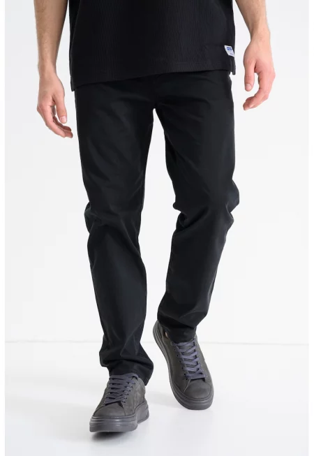 Слим панталон Delaware - Черен