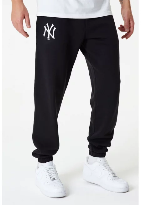 Спортен панталон с връзка и лого - Черен