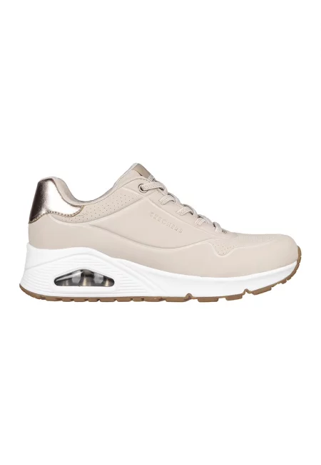 Спортни обувки Uno Shimmer Away от еко кожа - Светло кафяво