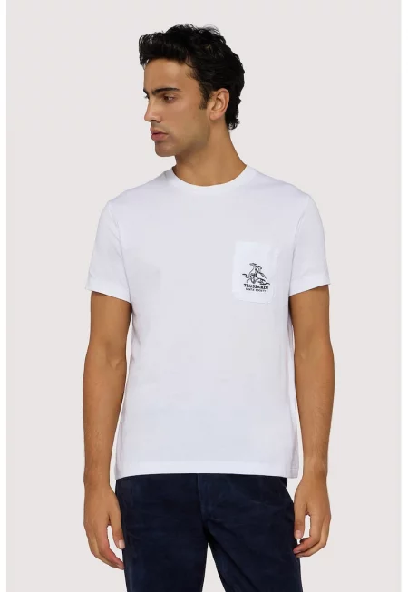 Тениска с лого - Бял