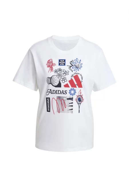 Тениска  W C Photo Tee 2 JN9097 - Дамски - Бял