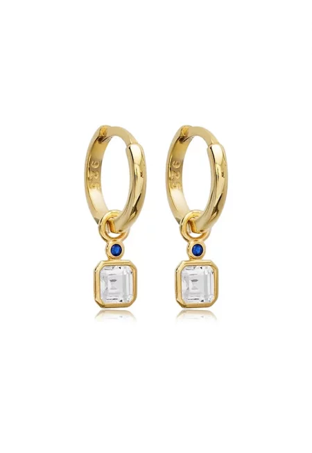 Висящи обеци от сребро 925 с кристали