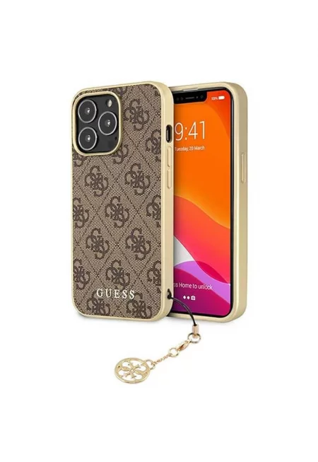 Защитен калъф  4G Charms за iPhone 13 Pro - Кафяв