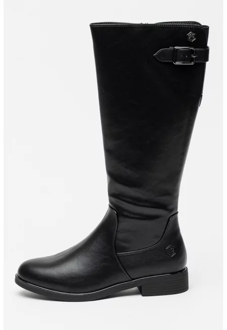 Ботуши от еко кожа с цип