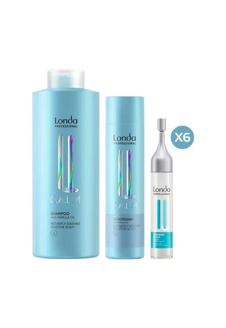 Calm Set - Шампоан 1000 мл - Балсам 250 мл - Серум 6x9 мл - за чувствителен - нормален скалп