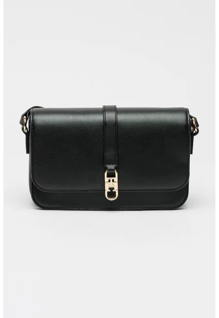 Чанта през рамо от еко кожа - Черен