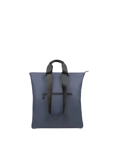 Чанта през рамо с цип - Син