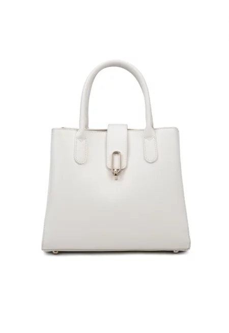 Чанта с допълнителна презрамка - Бял