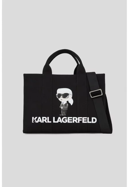 Чанта с лого - Бял/Черен