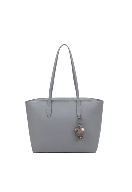 Чанта за рамо Silvana от еко кожа с ключодържател - мече